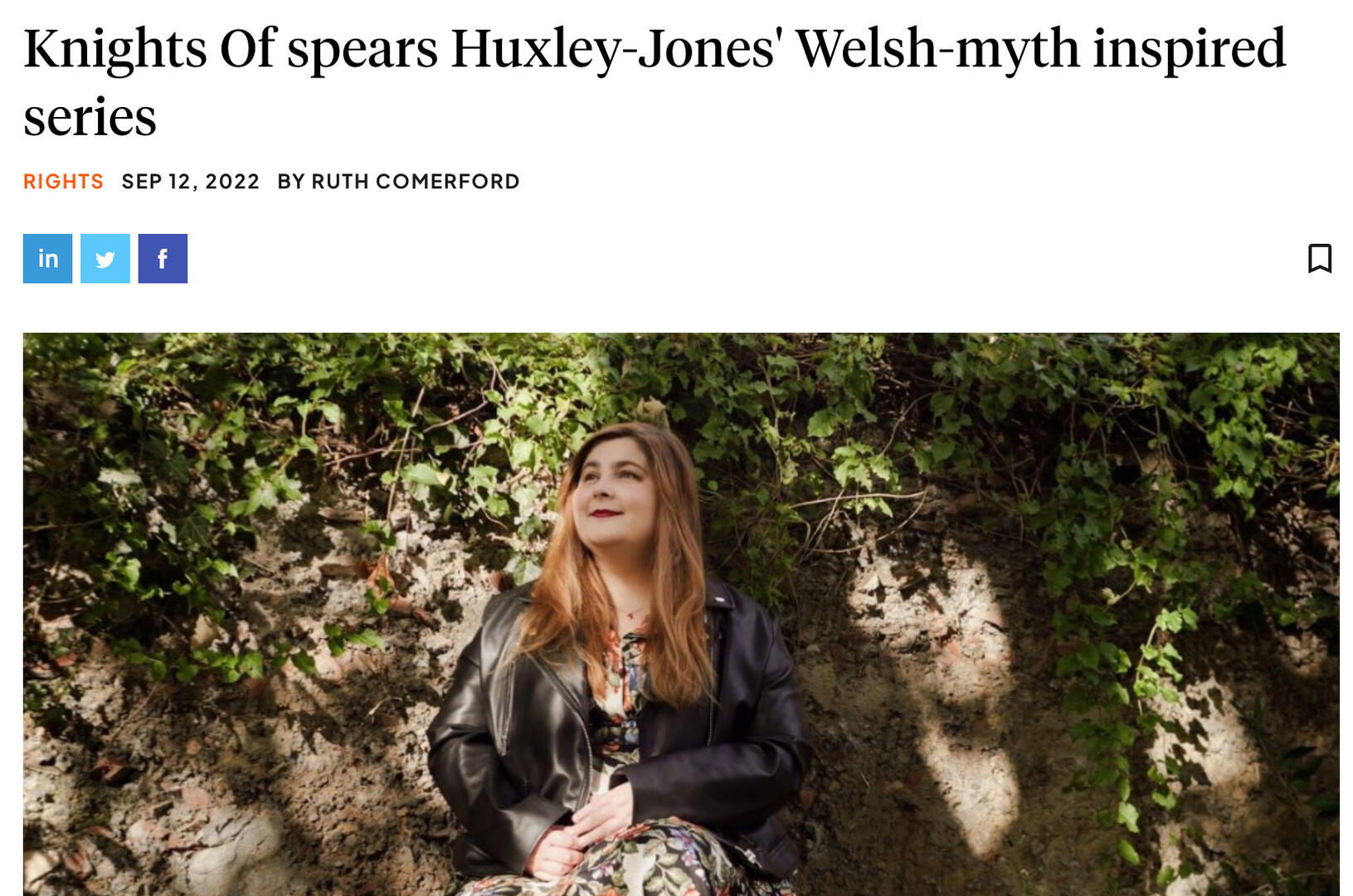 Knights Of spears Huxley-Jones' Welsh-myth inspired series
